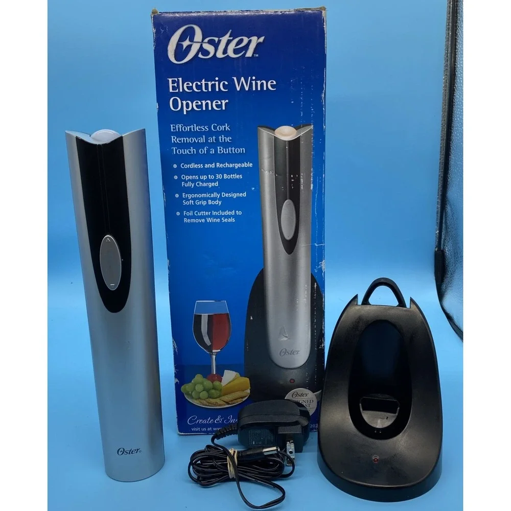 Oster 004207-0NP-000 Electric Wine Opener - Silver